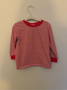 Trotter Street Kids Red & White Striped Long-Sleeve Tee